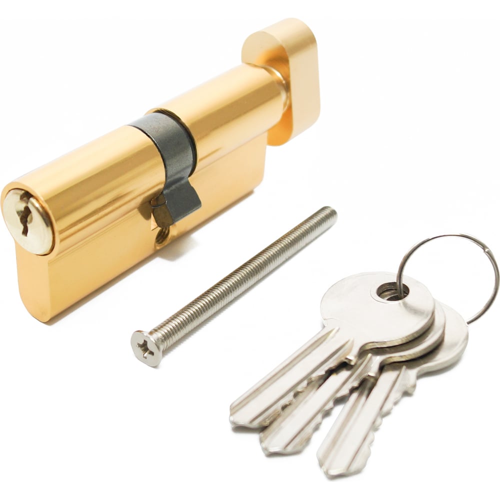 Изображение товара Цилиндровый механизм Политех с ключами и вертушкой, 60 мм