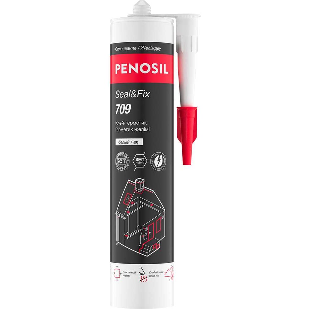 Клей-герметик гибридный эластичный PENOSIL Seal&Fix 709 280 мл белый H0045Z