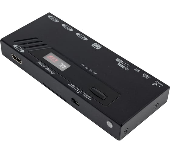 Изображение товара AV переключатель HDMI REXTRON макс. разрешение 1920х1200, 4 входа, 1 выход, ИК VGM-S41
