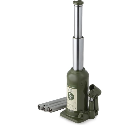 Изображение товара Гидравлический бутылочный домкрат Дело Техники двухштоковый, 5 т, 222-500 мм 903350