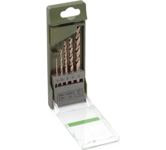 Изображение товара Набор свёрл по металлу Дело Техники Cobalt 5, 5шт. 211205