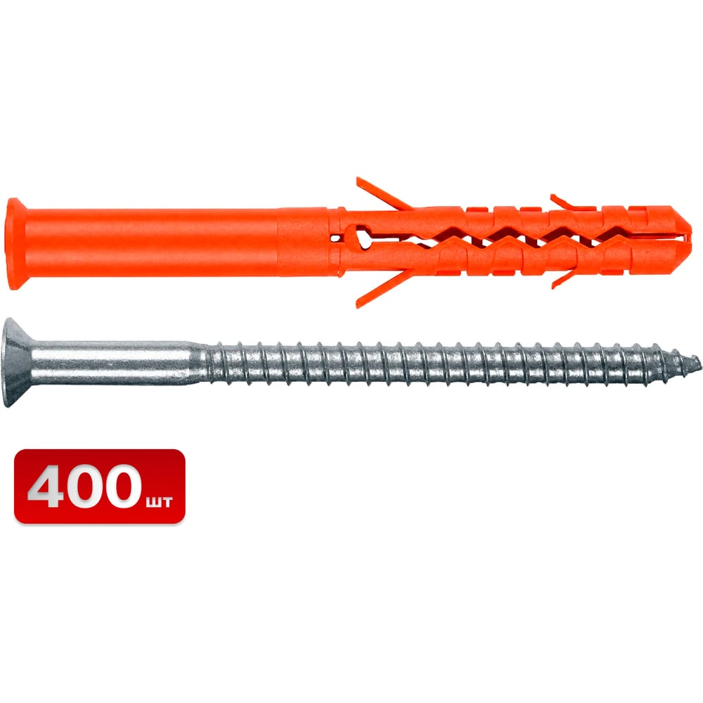 Дюбель-гвоздь SAMGRUPP 6х40 с потайным бортиком (упак. 400 шт) SR-023ДГ0640-400