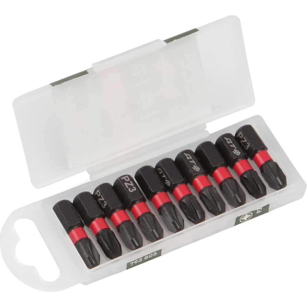 Изображение товара Бита ударная Делo Техники PZ3x25 мм 10 шт ударные для шуруповерта