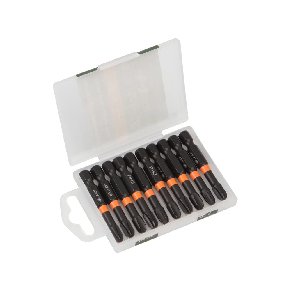 Изображение товара Биты ударные 10 шт PH3x50 мм 1/4" Дело Техники