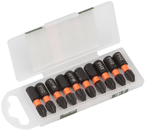 Изображение товара Бита ударная Дело Техники 1/4", PH2 × 25 мм, 10 шт. 793205