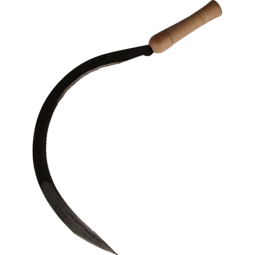 Изображение товара Серп СИМАЛЕНД Травник 18 дюймов с деревянной рукояткой