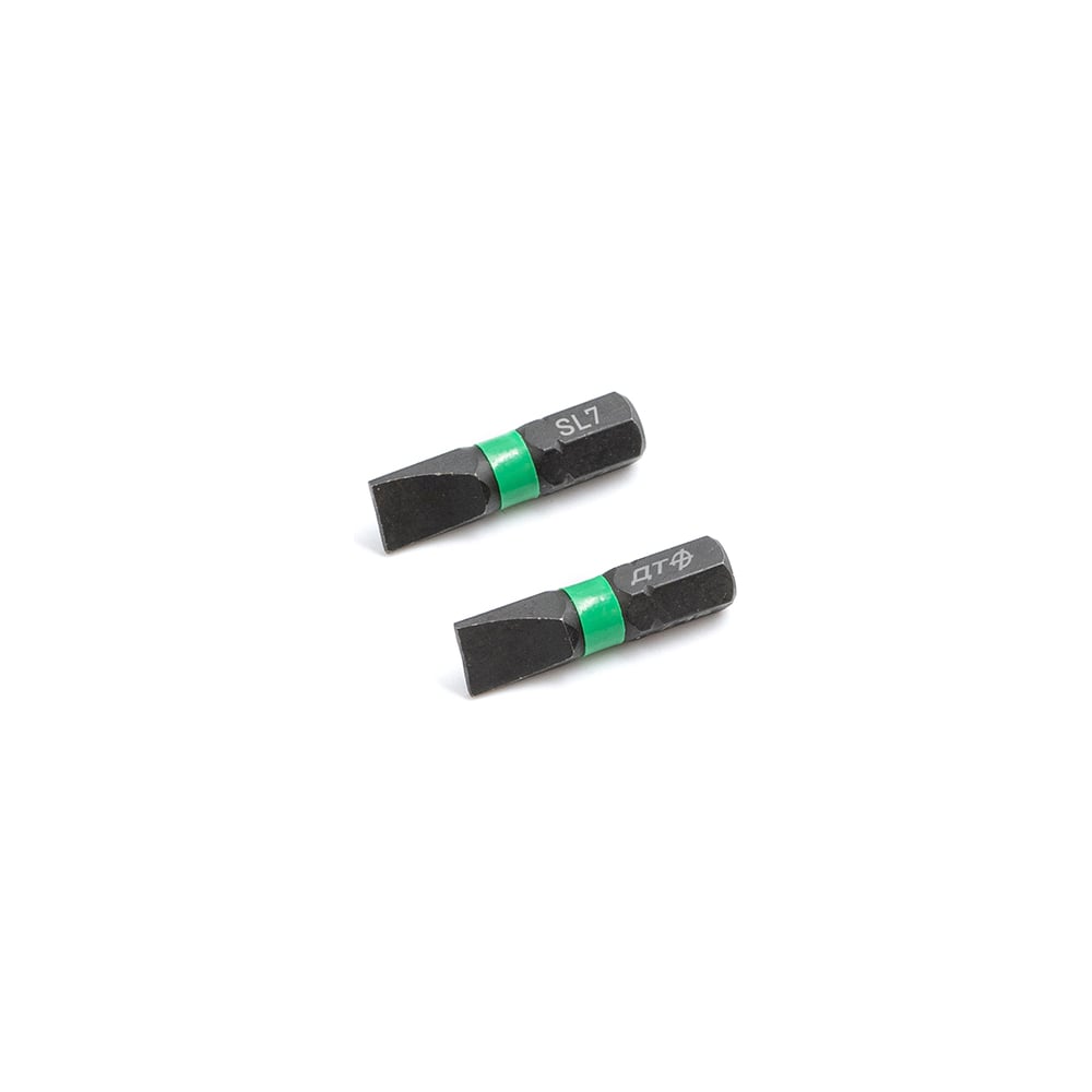 Изображение товара Бита ударная Дело Техники 1/4", SL7 × 25 мм, 2 шт. 792502