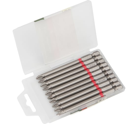 Изображение товара Биты 1/4", PZ2 × 90 мм, 10шт. Дело Техники 790755