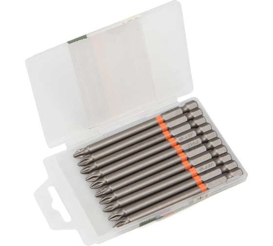 Изображение товара Биты 1/4", PH2 × 90 мм, 10шт. Дело Техники 790255