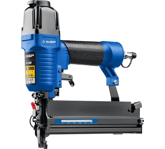 Изображение товара Пневматический нейлер-степлер 2-в-1 для скоб и гвоздей ЗУБР Т55/300 31937