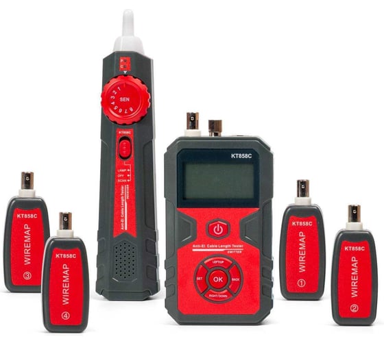Изображение товара Кабельный LAN-тестер с PoE КВТ KT 858C PROLINE 86210