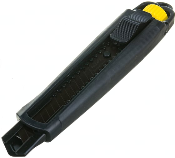 Изображение товара Нож Hanskonner 18мм, обрезиненный корпус, доп. фиксирующий винт, лезвие SK2 0.7мм HK1076-08-01