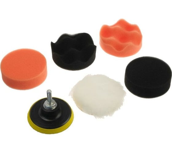 Изображение товара Тарелка опорная с кругами для полировки (7 предметов; 75 мм) TORSO 5202958