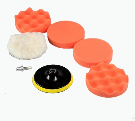 Изображение товара Тарелка опорная с кругами для полировки (7 предметов; 125 мм) TORSO 3751947