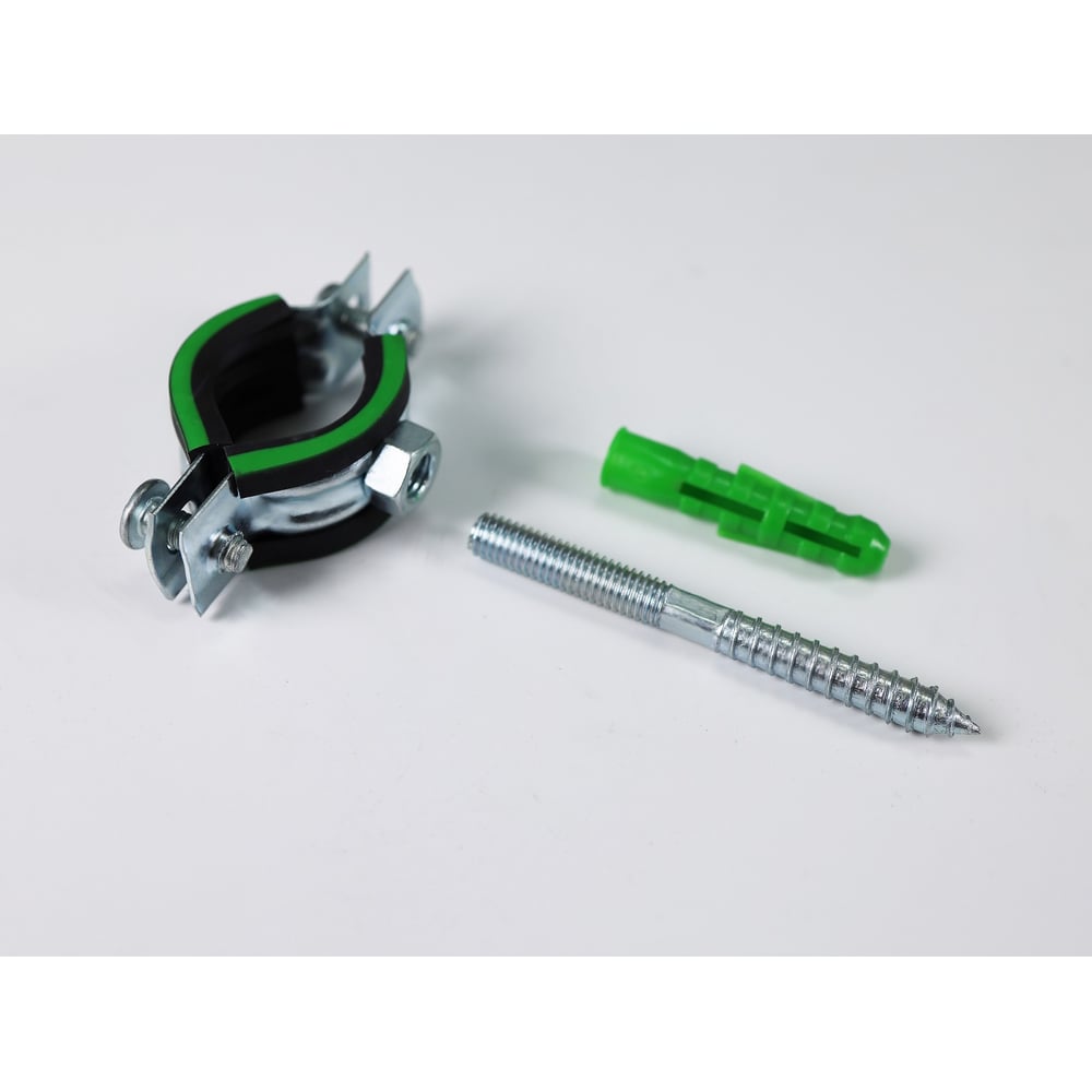 Хомут металлический с резинкой для труб Millennium 3/4" (25-28 мм), М8×80 УТ000043569