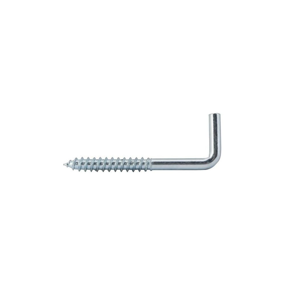 Прямоугольный Г-образный крючок цинк 5,0x80 STEELREX коробка с окном 50 шт 0130005080B400005032