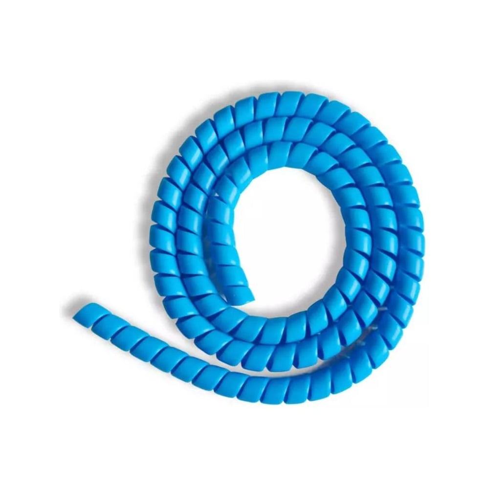 Спиральная пластиковая защита PARLMU HPS-12-C14 полипропилен высокой очистки, размер 12, выпуклая поверхность, цвет голубой, длина отрезка 2 м PR2900300