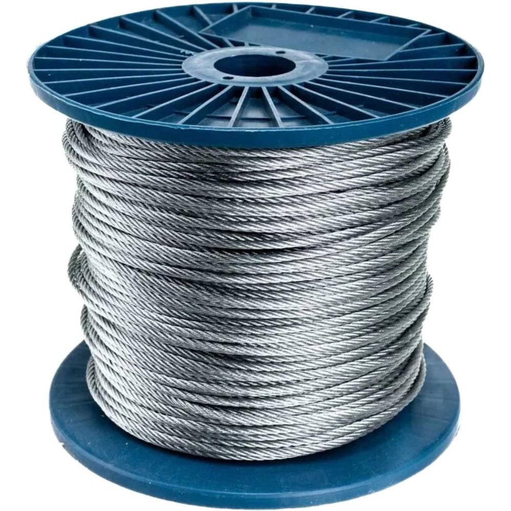 Трос STEELREX DIN 3055, для растяжки, цинк 2 мм (200м) 05310020000100020000