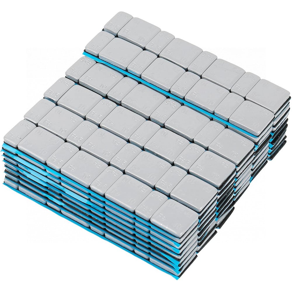 Грузики самоклеящиеся NORDBERG Fe, 4x5 г и 4x10 г, серые, 50 лент W510FR3G