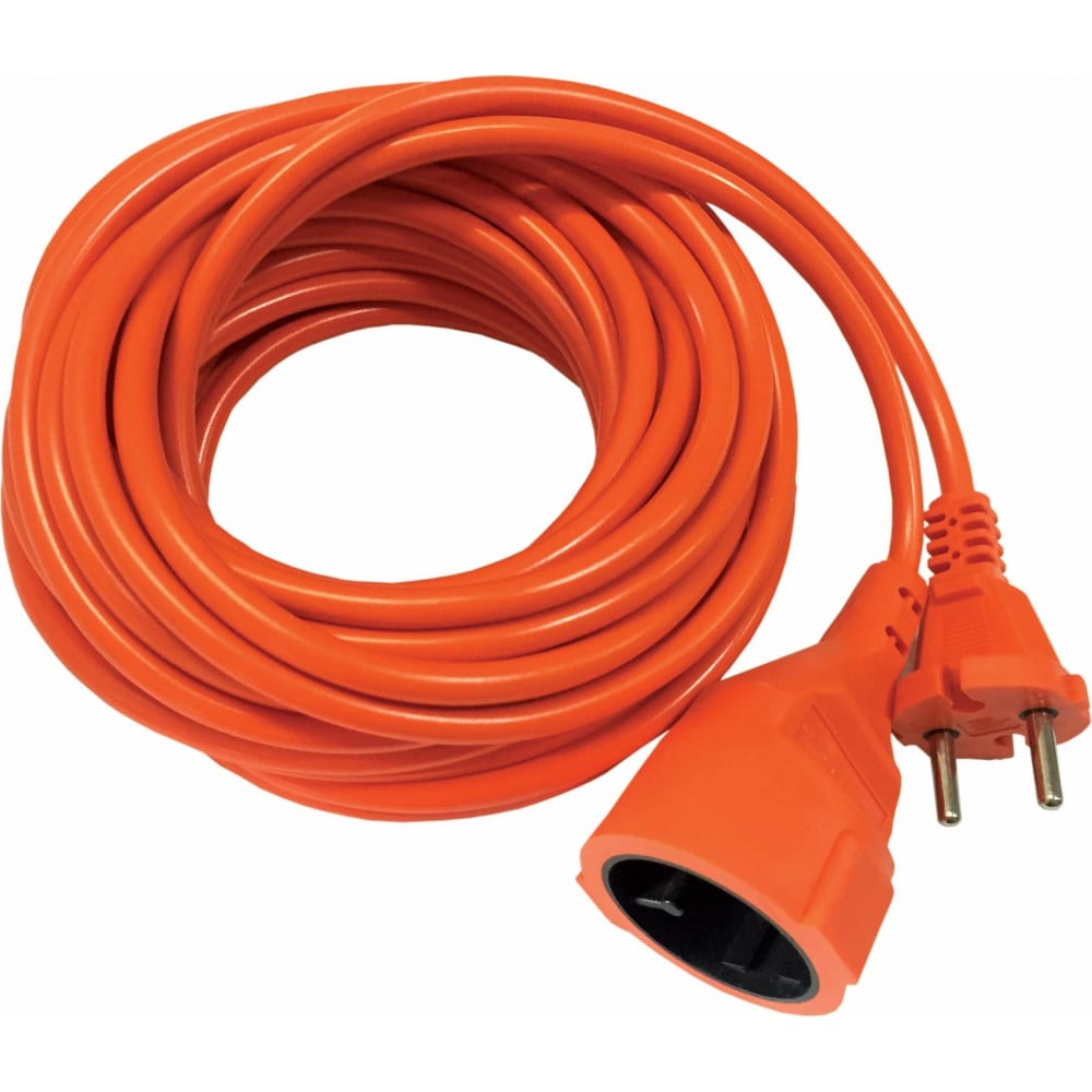 Удлинитель-шнур спутник удлинитель шнур садовый 1 розетка с заземлением 3х1 мм 20 м 2200 вт оранжевый
