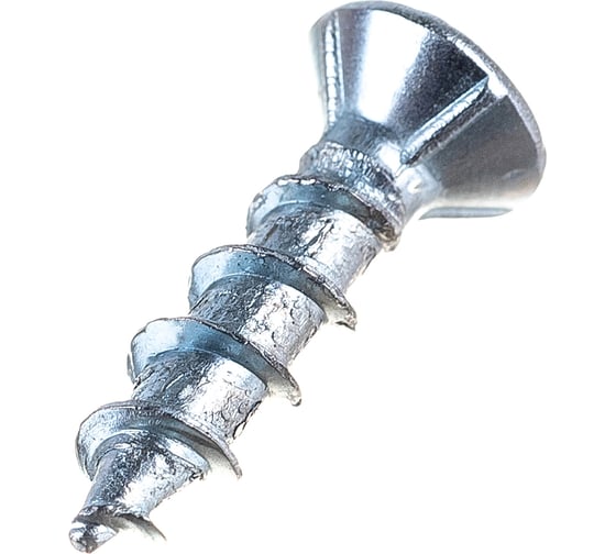 Изображение товара Оконный саморез КВАДРА острый, 4.1x16, белый цинк, фурнитурный, кор. 1000 шт. 411613001001