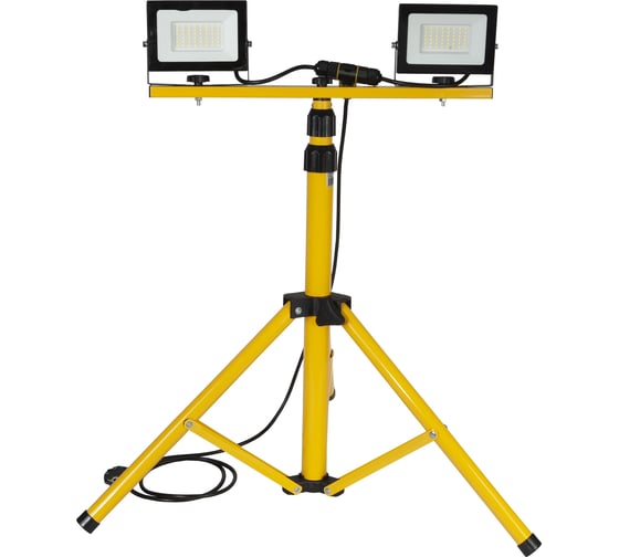 Изображение товара Светодиодный прожектор на штативе GLANZEN 2x50 Вт FAD-0025-2x50 КА-00008003