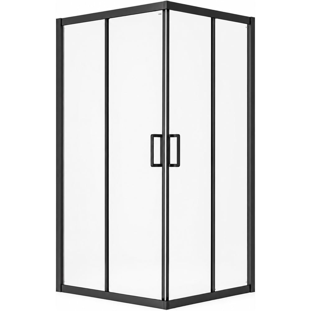 Душевой уголок KOHR Frei 2000x1000x800 мм, черный матовый KFR8010MB