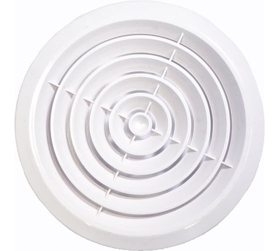 Изображение товара Диффузор круглый (145 мм; фланец 100 мм; белый) ВИЕНТО 100ДФ