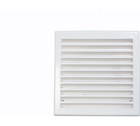 Изображение товара Решетка приточно-вытяжная (160x160 мм; фланец 125 мм; белая) ВИЕНТО 160/125К