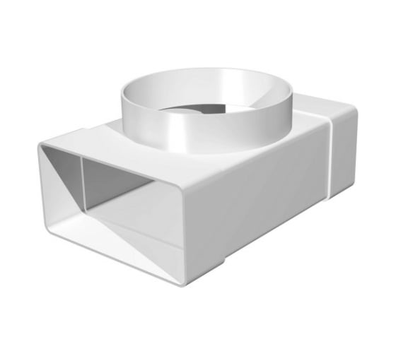 Изображение товара Соединитель прямоугольного воздуховода с фланцем (55x110 мм; D100 мм; L=170 мм) ВИЕНТО В511ТФ10П