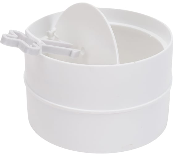 Изображение товара Соединитель круглых воздуховодов с обратным клапаном (D100 мм; L=61.8 мм) ВИЕНТО В10СКПК