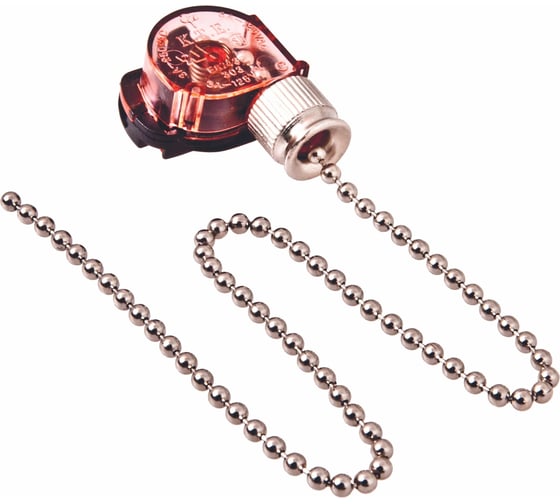 Изображение товара Выключатель для бра REXANT с цепочкой 270 мм Silver 10 шт 32-0101