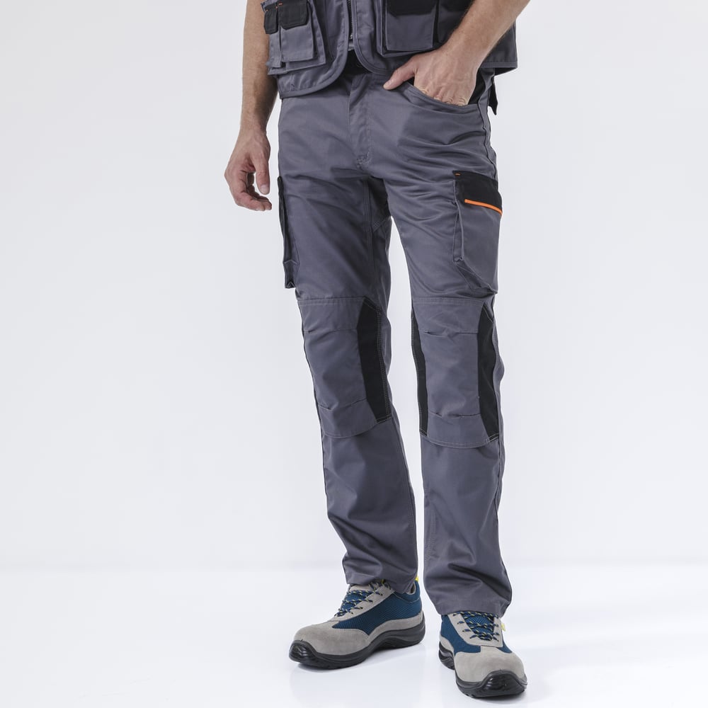 Изображение товара Рабочие брюки Delta Plus MACH2 NEW серый оранжевый 2XL