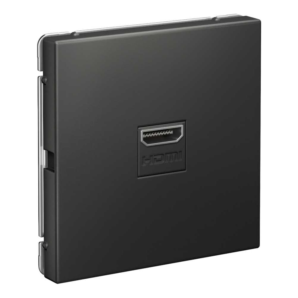Розетка HDMI Systeme Electric ARTGALLERY механизм, базальт GAL001480