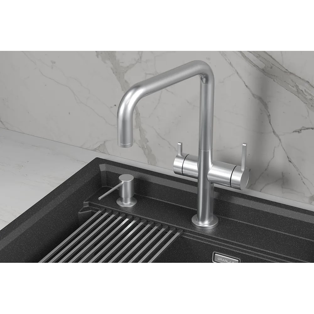 Смеситель кухонный GRANULA Kitchen Space 8275, НЕРЖ