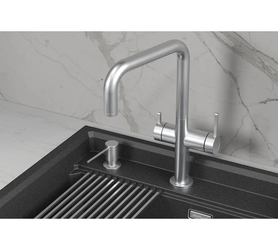 Изображение товара Смеситель кухонный GRANULA Kitchen Space 8275, НЕРЖ