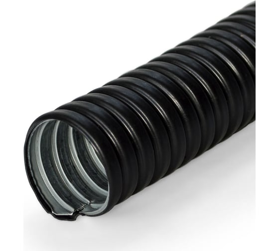Изображение товара Металлорукав УРАЛ ПАК (изоляция нг) - 6 мм черный (50) МР-0001006-050