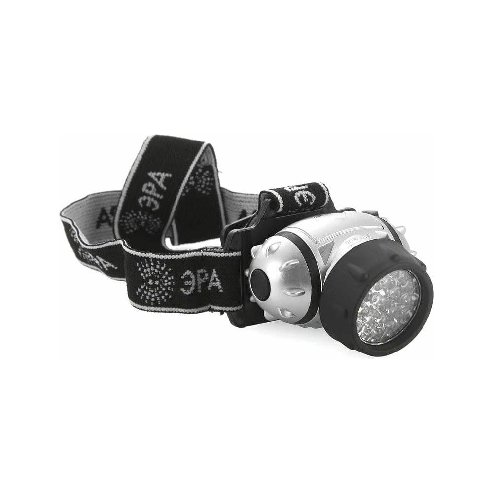 Налобный фонарь ЭРА, цвет черный/серый Б0019260 - фото 1