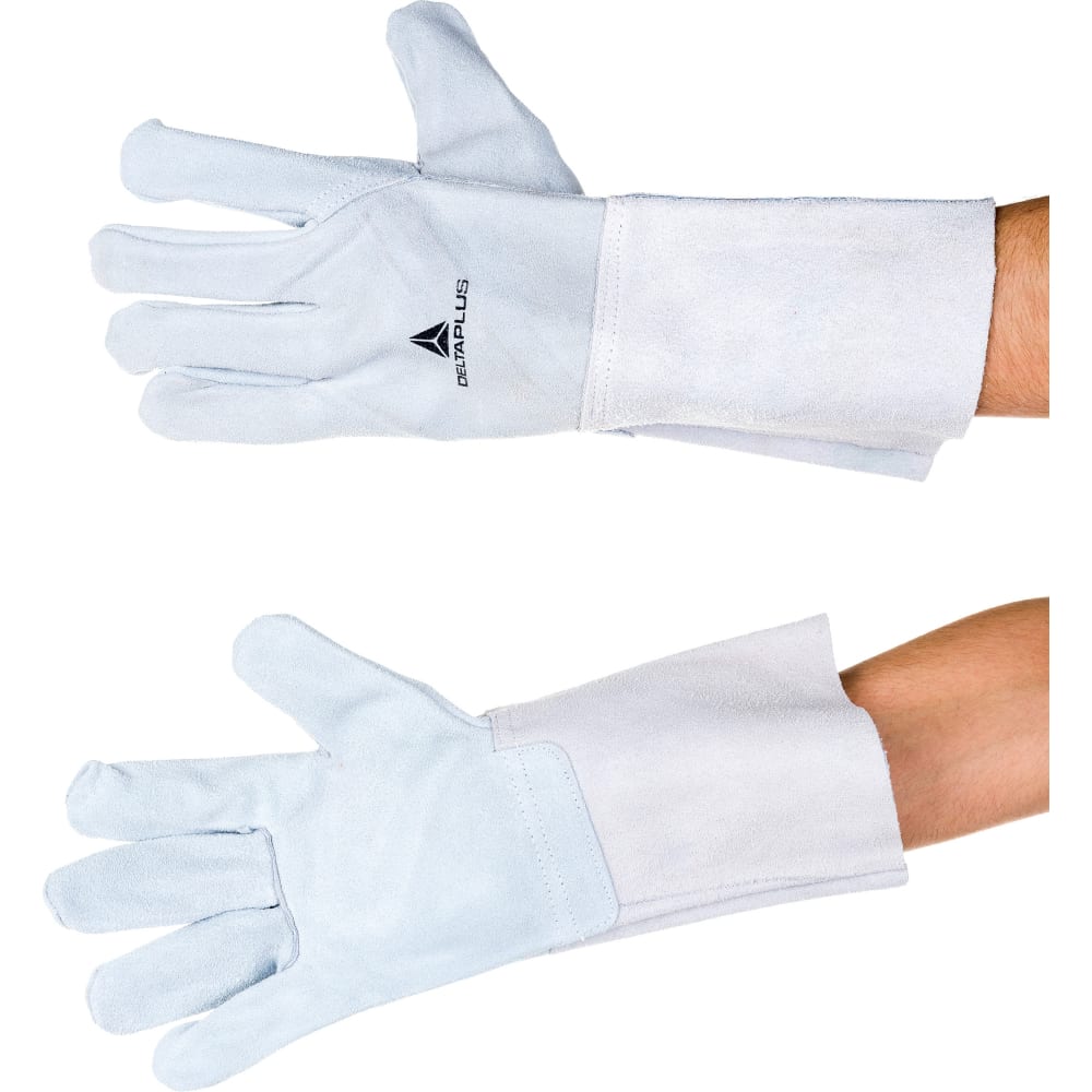 Термостойкие перчатки для сварочных работ и газорезки Delta Plus, цвет серый, размер 10 TC71610 - фото 1