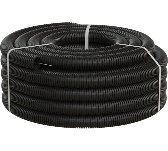 Изображение товара Экопласт Труба ПНД гофрированная, легкая, с зондом диаметр 50 мм, 1шт=15м 20150-15