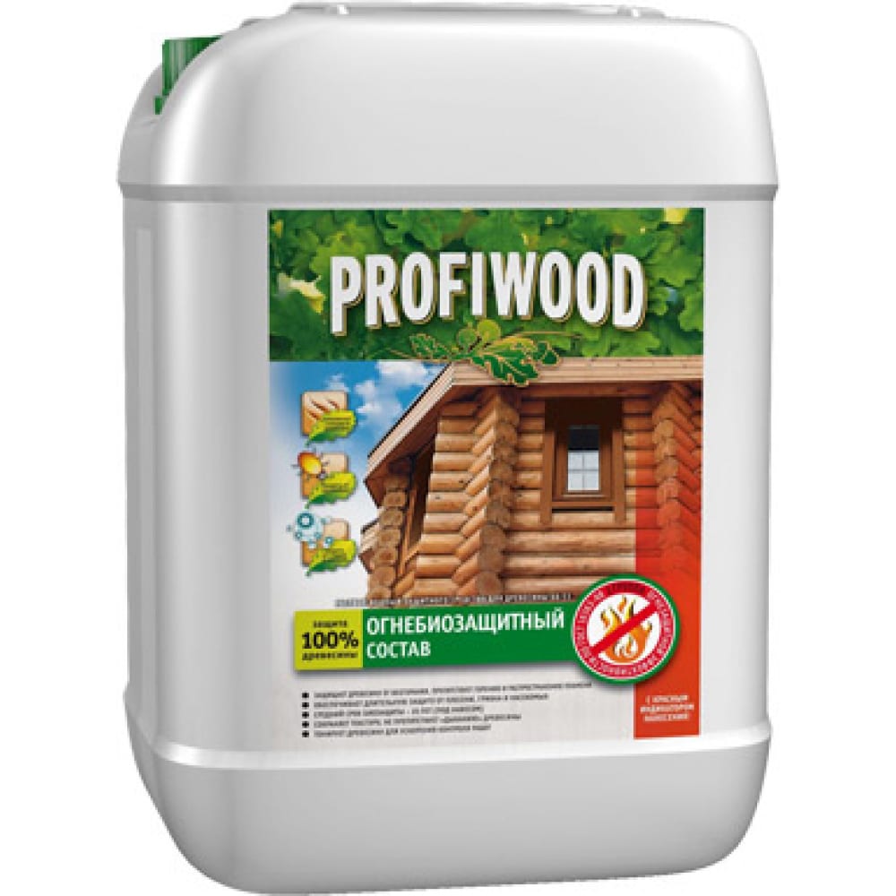 Водный раствор защитного средства для древесины Profiwood раствор деревозащитный profiwood фбс 255 10 кг