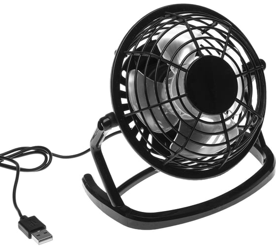 Изображение товара Настольный вентилятор LUAZON LOF-06, 2.5 Вт, 12 см, пластик, черный 3937504