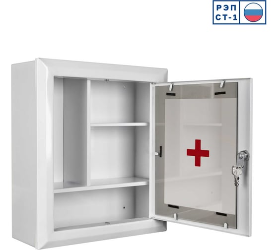 Изображение товара Аптечный навесной шкаф MASTERMANN -3С 350х400х140 мм IP 31 00-00015182