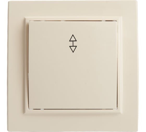 Изображение товара 1-клавишный переключатель STEKKER PSW10-9005-02, 250В, 10А, серия Эрна, слоновая кость 39618