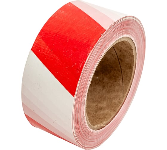 Изображение товара Сигнальная лента РемоКолор бело-красная, 50 мм х 150 м 49-7-200
