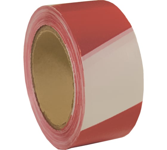 Изображение товара Сигнальная лента РемоКолор бело-красная, 75 мм х 200 м 49-7-205