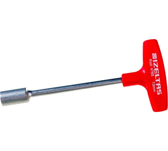 Изображение товара Т-образный торцевой ключ-отвертка IZELTAS 13x135 мм, длина 185 мм 4765190130