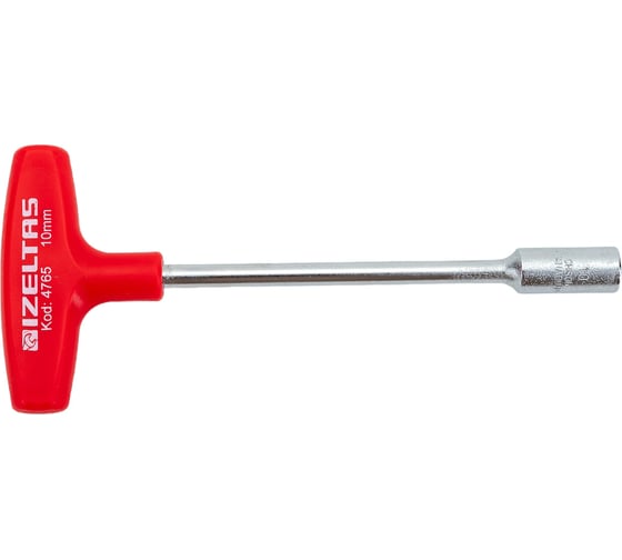 Изображение товара Т-образный торцевой ключ-отвертка IZELTAS 10x135 мм, длина 185 мм 4765190100