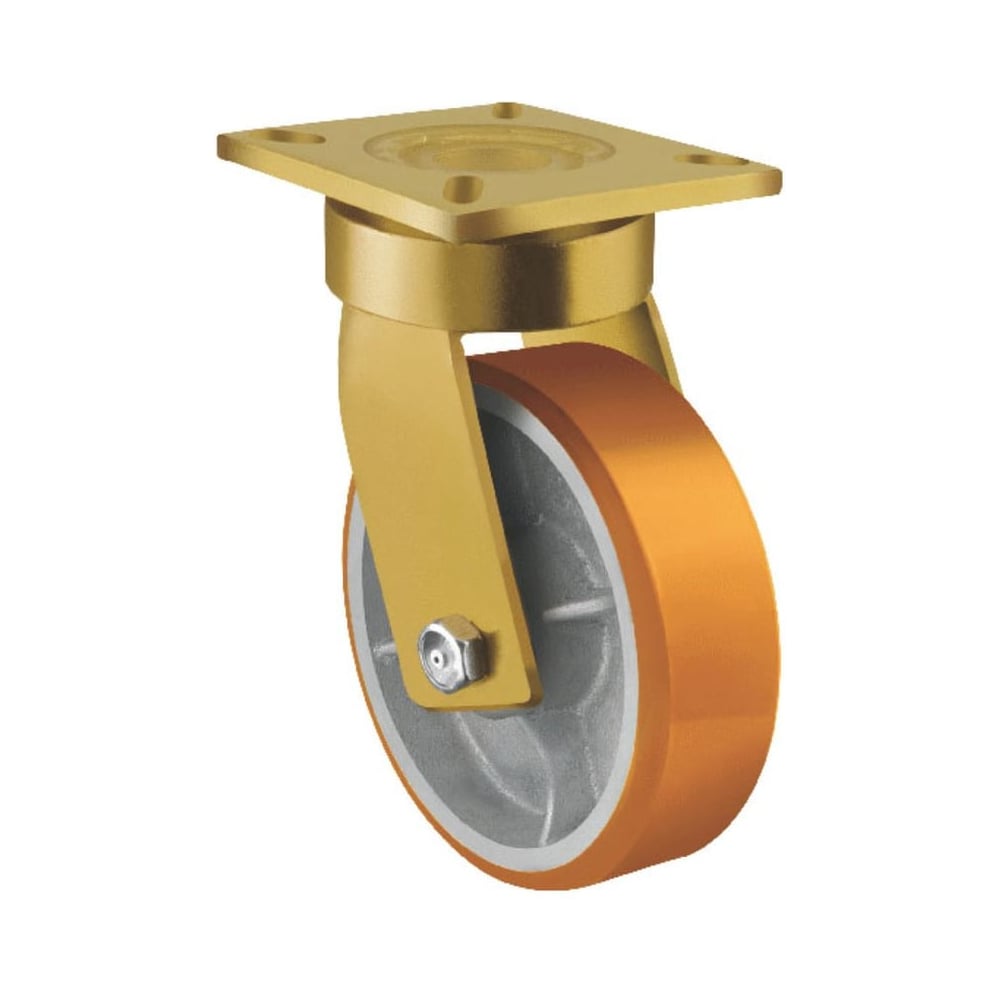 Колесная опора поворотная большегрузная Inford kingpinless и тормозом колеса A71 VIBZ 150 SB2