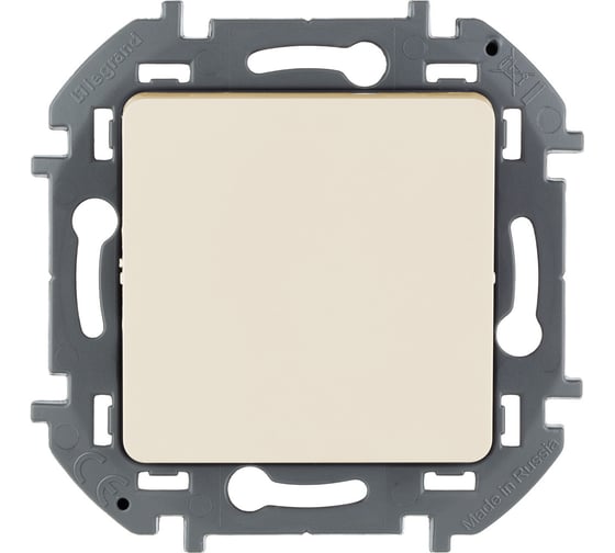 Изображение товара Переключатель Legrand перекрёстный одноклавишный Legrand Inspiria 10А 250В винтовые зажимы слоновая кость 673681